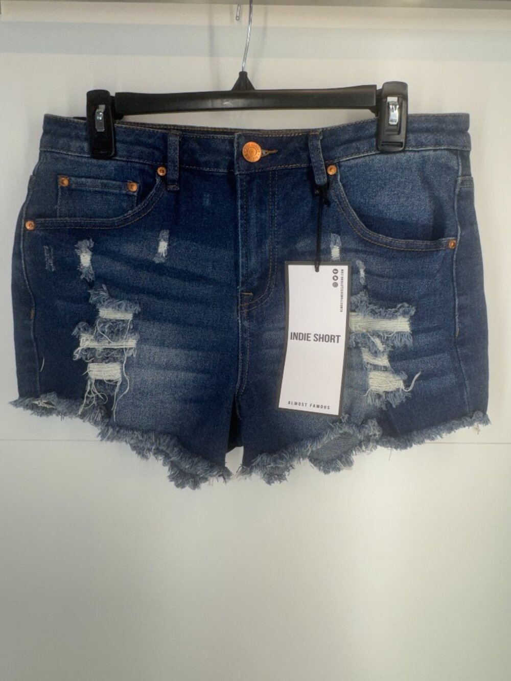NWT Almost Famous Distressed Indie Jean Shorts